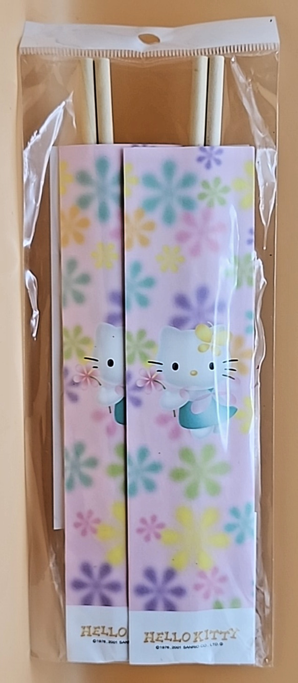 Hello Kitty Chopsticks Set of 2 NEW Vintage - Japan Only
